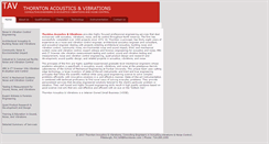 Desktop Screenshot of acoustics-vibrations.com
