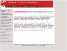 Tablet Screenshot of acoustics-vibrations.com
